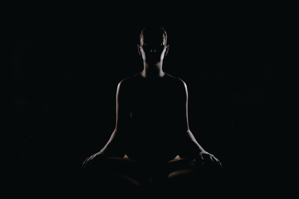 Spirituality Week meditation portrait in silhouette