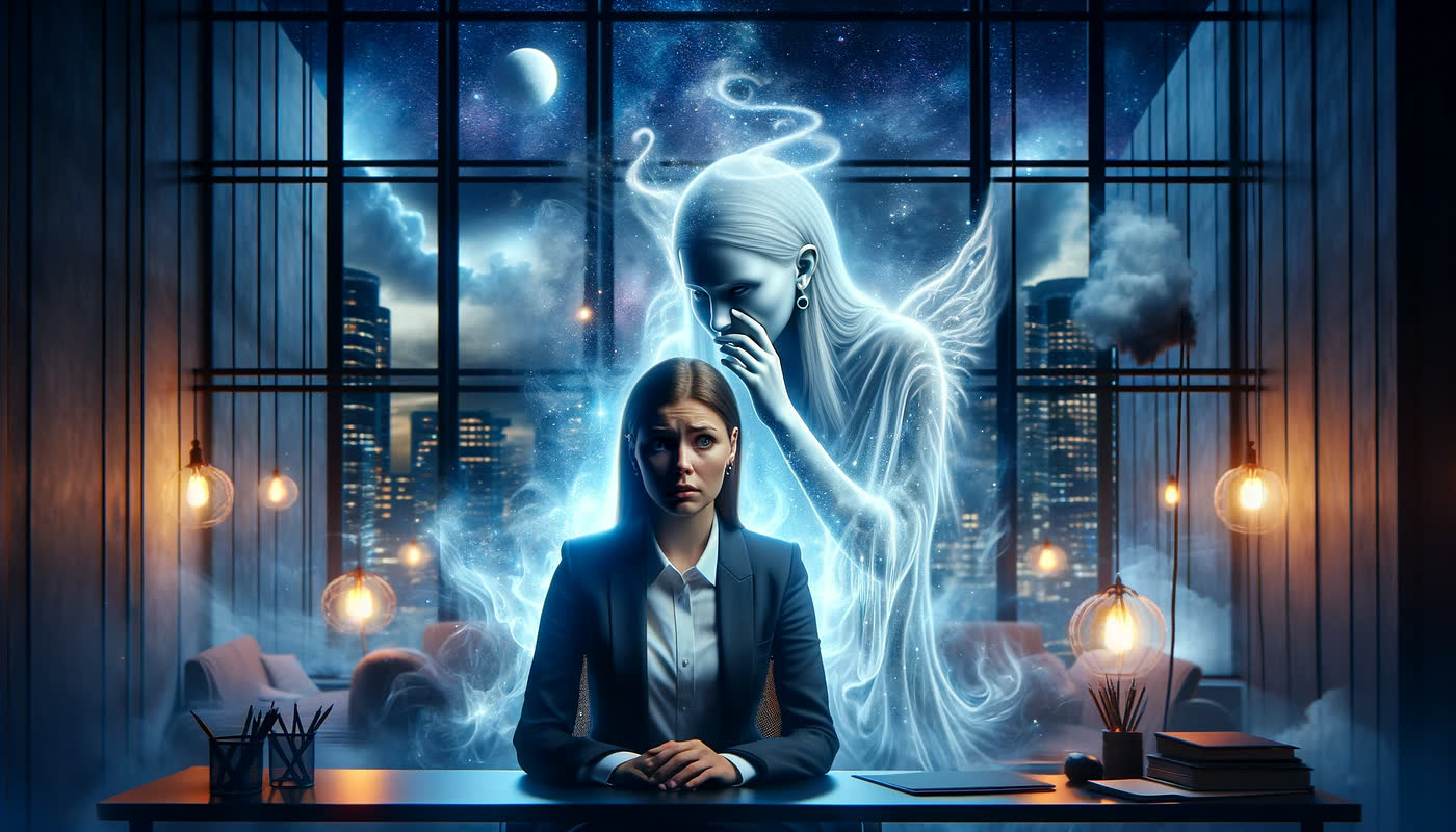 DALL-E illustration of an inner critic